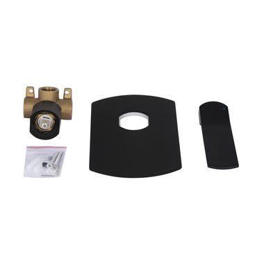 фото Смеситель для душа Qtap Slavonice скрытого монтажа QTSLA267BLM45903 Black Matt