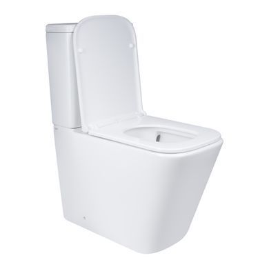 фотографія Унітаз підлоговий Qtap Tern Ultra Quiet безобідковий з сидінням Soft-Close QT17222175AUQ1W White