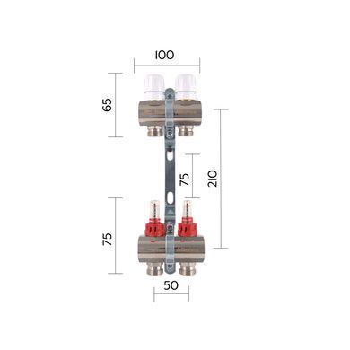 фото Коллектор с расходомерами Thermo Alliance Standart 1" на 2 выхода