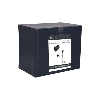 фото Комплект для душа Qtap Stenava Chrome: Смеситель QTST6245102DC + Лейки (QTRUC125CRM45954,QTHLA107CRM45784) + Шланг QTHADPVC200C + QTCRMBH130