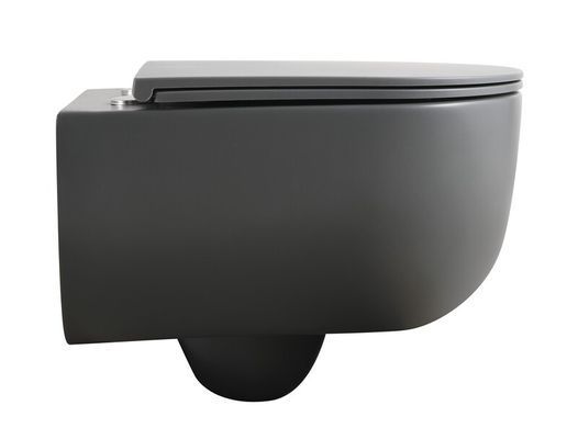 фото Унітаз підвісний MIXXUS PREMIUM TOPPER-0303-R GRAY 495x370x350mm система змиву RIMLESS (MP6657)