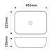 Раковина накладна MIXXUS PREMIUM DIVERSE-0112 MARBLE-BLACK 455х325х135mm (MP6541)