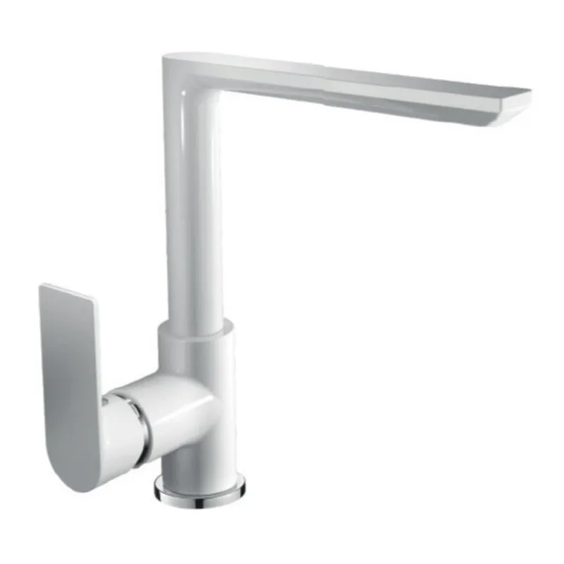 фото Змішувач для кухні HAIBA ALEX 018 WHITE-CHROME (HB9569)
