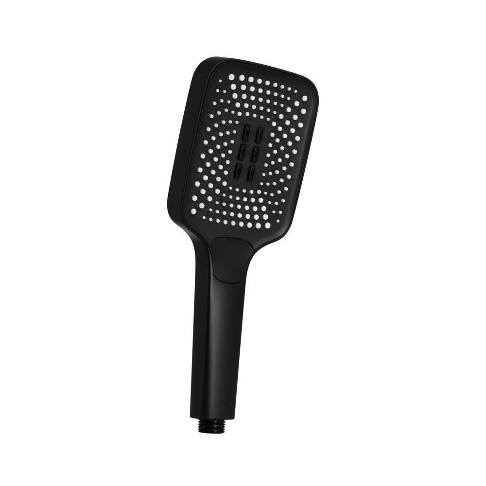 фото Лейка для ручного душа Qtap Rucni 140x110 мм прямоугольная QTRUC125BLM45955 Black Matt