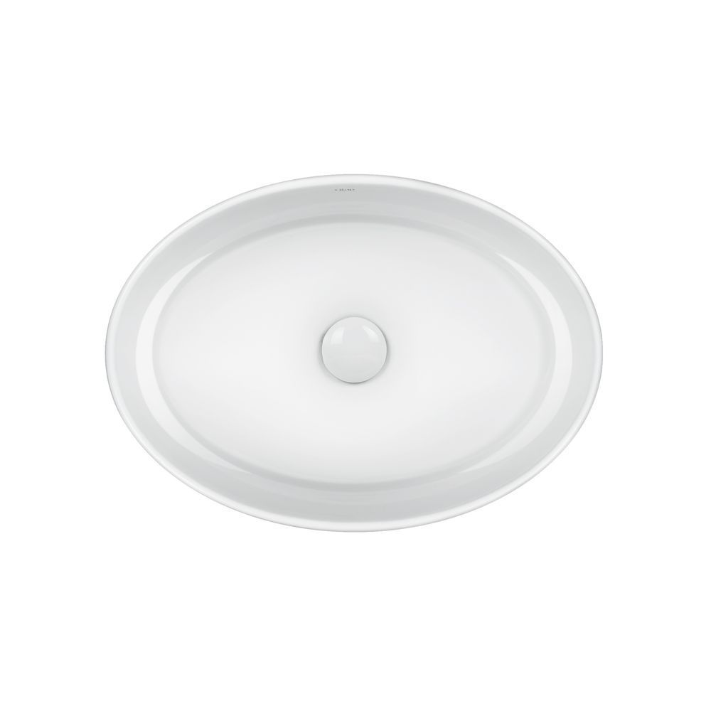 фото Раковина-чаша Qtap Kolibri 500x360x140 White с донным клапаном QT10113054W