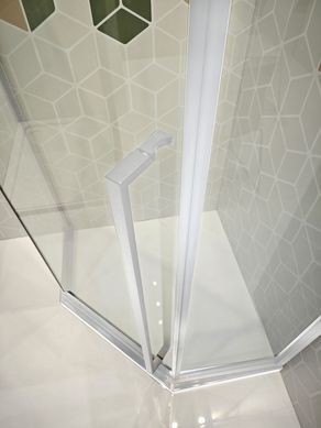 фото Душова кабіна без піддону KOER SR SC06-90x90x200-TR-01 прозоре скло EASY CLEAN 8мм хром (KR5364)
