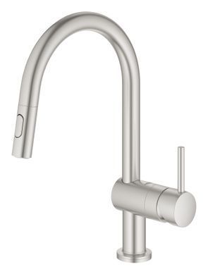 фото Сенсорний змішувач для кухні з висувним виливом Grohe Minta Touch (31358DC2)