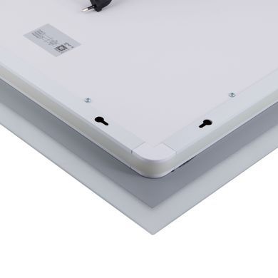 фото Зеркало Qtap Mideya Classic 600х800 с LED-подсветкой Touch, с антизапотеванием, с часами, диммером, рег. яркости QT2078F6151W