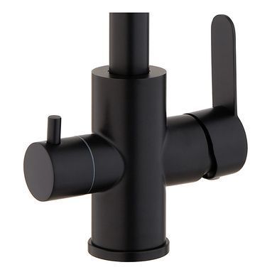 фото Змішувач для кухні Mixxus DAX-021-G Black (нерж. сталь) з вих.для пит.води (MI6078)