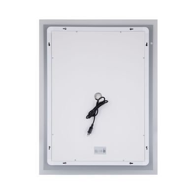 фото Зеркало Qtap Mideya Classic 600х800 с LED-подсветкой Touch, с антизапотеванием, с часами, диммером, рег. яркости QT2078F6151W
