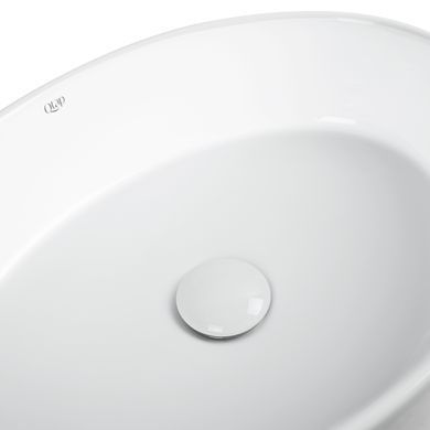 фотографія Раковина-чаша Qtap Kolibri 500x360x140 White з донним клапаном QT10113054W