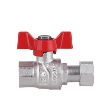 фотографія Кран кульовий з накидною гайкою Thermo Alliance Forte 1/2"х ВР для води прямий SF260W15