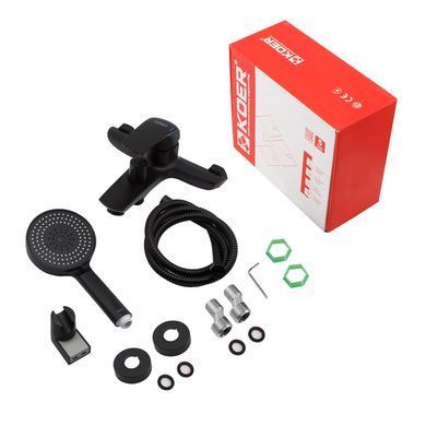 фотографія Змішувач для ванни з коротким виливом KOER KB-40008-05 (Колір чорний) (KR3473)