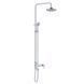 фото Душевой гарнитур для ванны PERLA OCELI со смесителем и аксессуарами нержавеющая сталь PSS1504