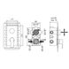 Змішувач прихованого монтажу для ванни Bianchi Fly INDFLY2304073CRM для трьох споживачів