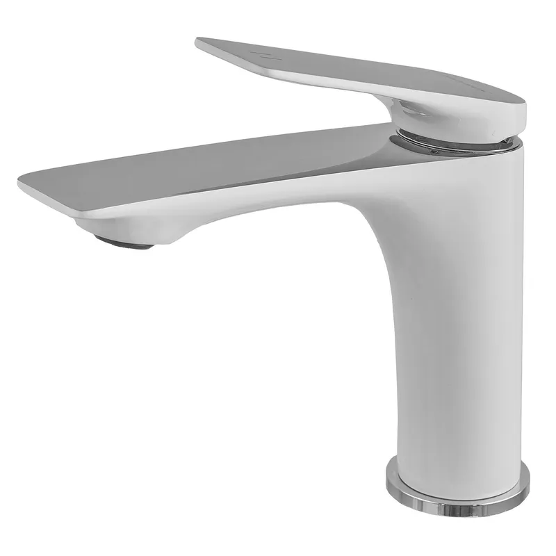 фото Змішувач для умивальника Mixxus Premium DERBY 001 (NUT) WHITE-CHROME (MI6613)