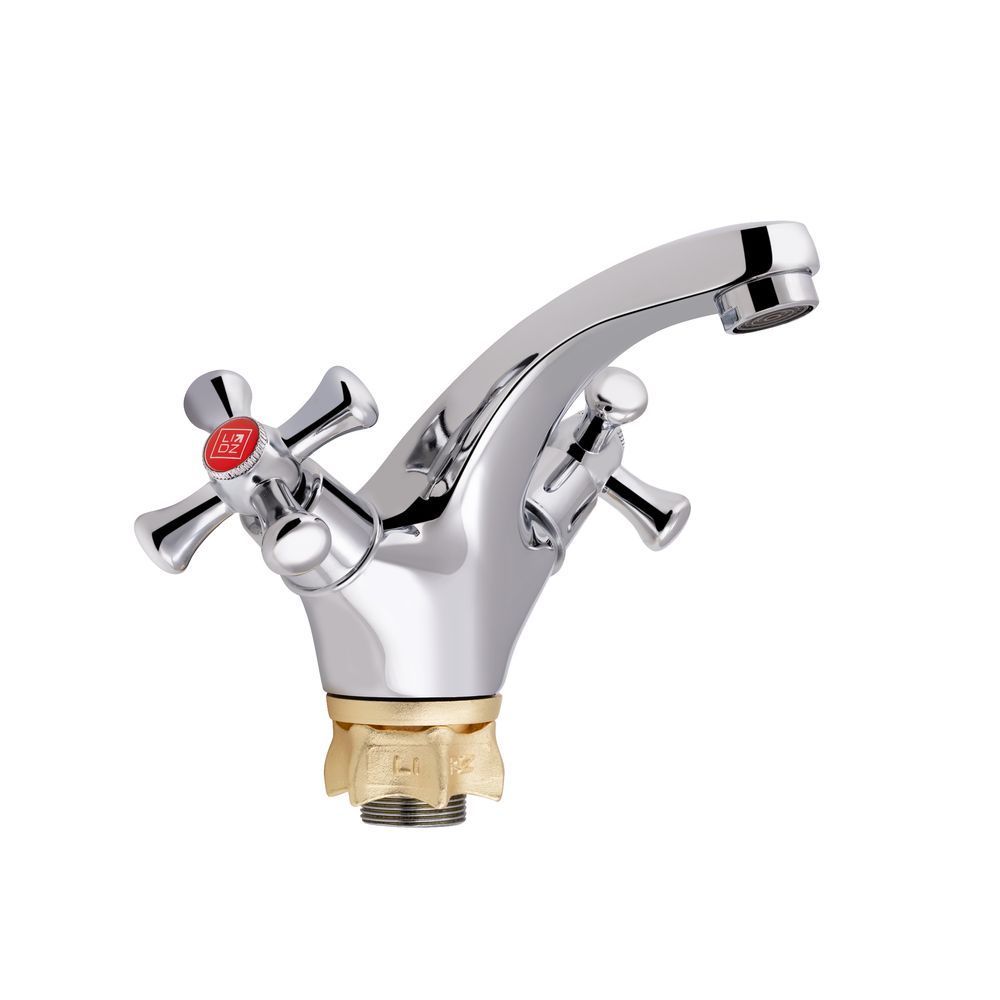 фото Смеситель для раковины Lidz Lamb 161F двухвентильный LDLAM161FCRM35446 Chrome