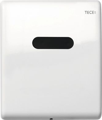 фото Электронная панель смыва TECEplanus для писсуара, батарея 6 В, белая глянцевая