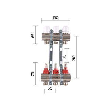 фотографія Колектор з витратомірами Thermo Alliance Standart 1" 3 виходи SD235W3