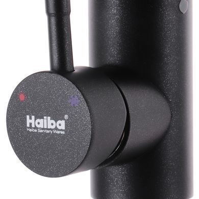 фото Змішувач для кухні Haiba SUS 011 чорний (HB0993)