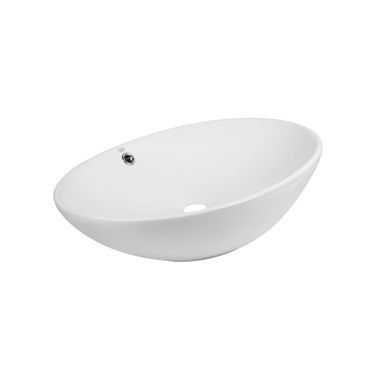 фотографія Комплект Qtap Dove: Раковина накладна овальна 625x415x150 мм White + Донний клапан PU02O