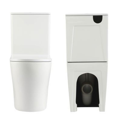 фотографія Унітаз підлоговий Qtap Virgo Ultra Quiet безобідковий з сидінням Soft-close WHITE QT18226092AW