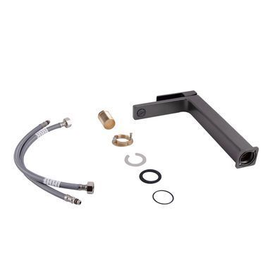 фото Смеситель для раковины Qtap Gemini высокий QTGEM269GMB45680 Gunmetal Black PVD