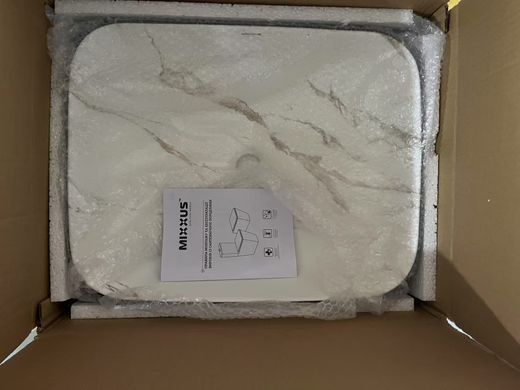 фото Раковина накладна MIXXUS PREMIUM DIVERSE-0110 MARBLE-BLACK 500х390х130mm (MP6517)