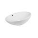 Комплект Qtap Dove: Раковина накладна овальна 625x415x150 мм White + Донний клапан PU02O
