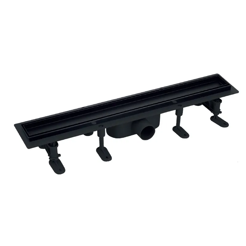 фотографія Душовий трап MIXXUS DRAIN-06-30 BLACK із пласт. основою та накладкою з нерж. сталі 70x300мм (MI6526)