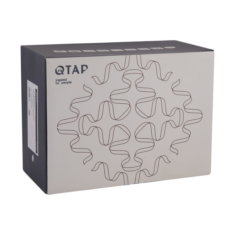 фотографія Змішувач для ванни Qtap Gemini (з душовим гарнітуром) QTGEM259CRW45683 Chrome/White