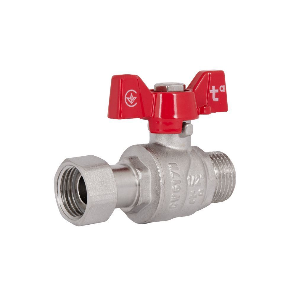 фотографія Кран кульовий з накидною гайкою Thermo Alliance Forte 1/2" ВЗ для води прямий SF261W15