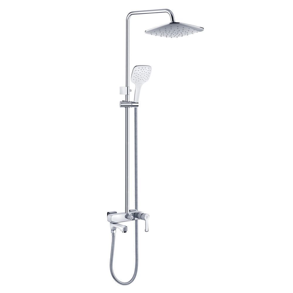 фото Душевой гарнитур для ванны PERLA VINCI белый-хром с аксессуарами PSA2088W