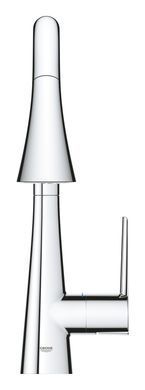 фото Змішувач для кухні з висувним виливом Grohe Zedra (32294002)