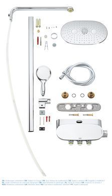 фотографія Душова система з термостатом для душу Grohe Rainshower SmartControl (26250000)