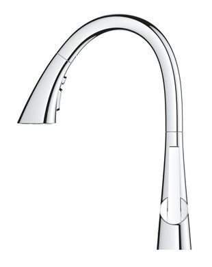 фото Змішувач для кухні з висувним виливом Grohe Zedra (32294002)