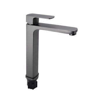 фотографія Змішувач для раковини Qtap Lipno високий QTLIPNO10H23101G Graphite