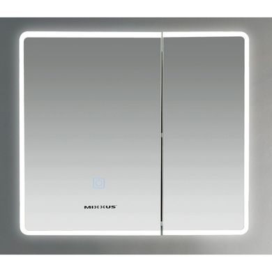 фото Дзеркальна шафка MIXXUS PREMIUM OLIVARY CM01-70x70x13 з LED Touch, димером, рег. яскравості (MI8295)