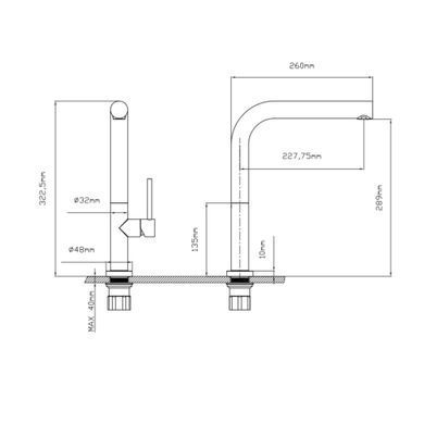 фото Смеситель для кухни Qtap Zdenek QTZDN9032103FC Brushed Nickel PVD