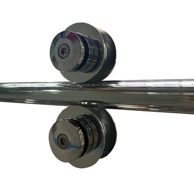 фото Двері у нішу розсувні KOER SR SD06-140x220-TR-01 прозоре скло EASY CLEAN 8мм хром (KR5368)