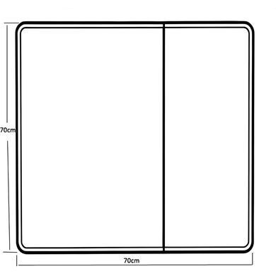 фото Дзеркальна шафка MIXXUS PREMIUM OLIVARY CM01-70x70x13 з LED Touch, димером, рег. яскравості (MI8295)