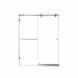 Двері у нішу розсувні KOER SR SD06-140x220-TR-01 прозоре скло EASY CLEAN 8мм хром (KR5368)