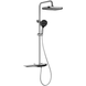 фото Душова колона MIXXUS PREMIUM SPACE-009-J CHROME з термостат. змішувачем, з кноп. переключ. 3 режими (Колір хром) (MI7012)