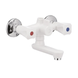 фото Змішувач для ванни PLAMIX OMEGA-142 WHITE (без шланга та лійки) (Колір білий) (PM0021)