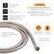 Шланг Lidz Niagara 04 2 м LDNIA04CRM35453 Chrome