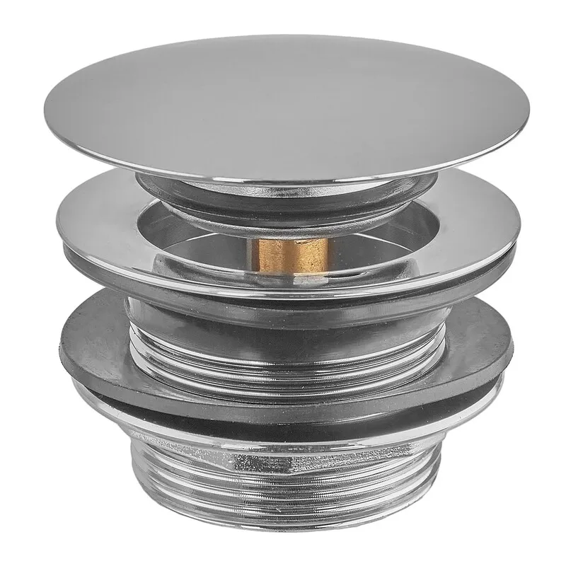 фото Донний клапан для ванни ZERIX BV-08 автоматичний (Click-Clack) (Колір хром) 1 1/2'' (ZX6025)