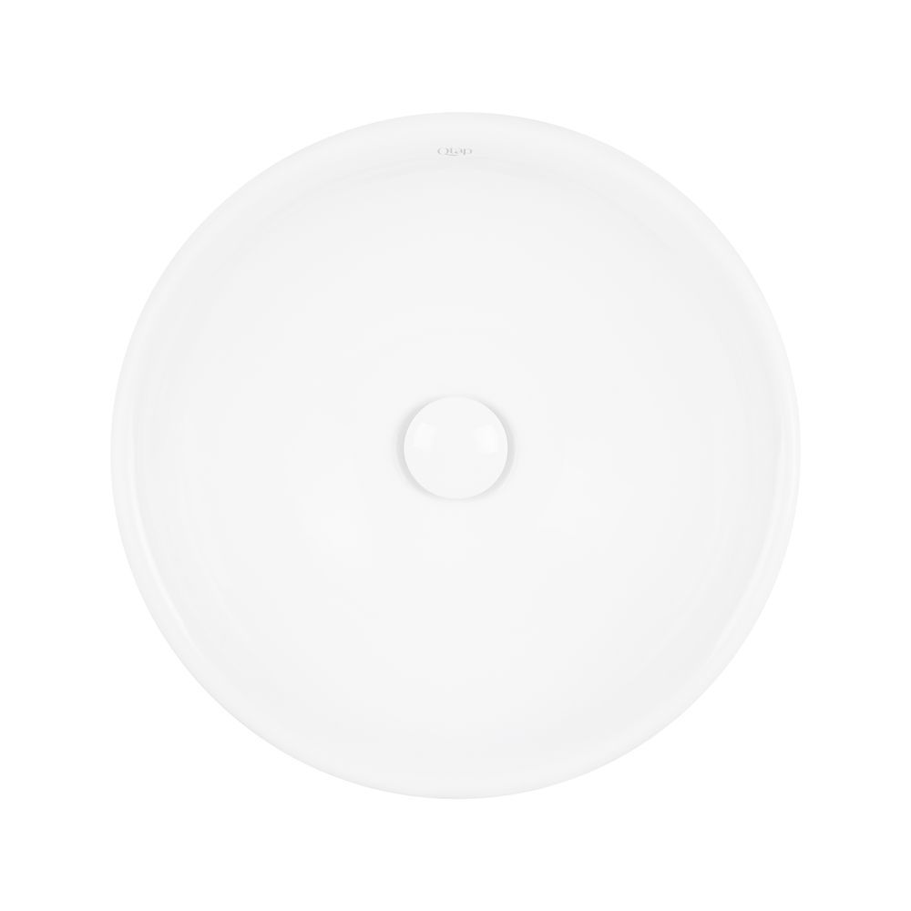 фото Раковина-чаша Qtap Owl 400х400х155 White с донным клапаном QT1911K53W