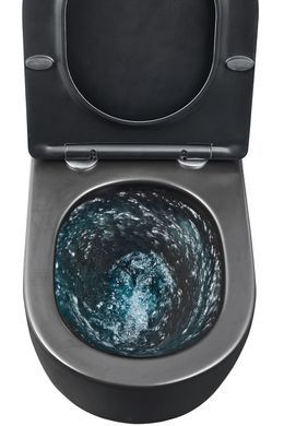 фото Унітаз підвісний Mixxus Premium BEVEL-0301-T3 BLACK 515х355х365mm, система змиву TORNADO 3.0 (MP6595)