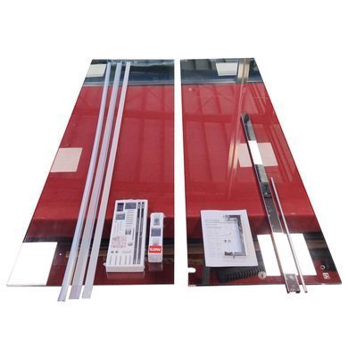 фото Двері у нішу розсувні KOER SR SD02-120x200-TR-01 прозоре скло EASY CLEAN 8мм хром (KR5384)