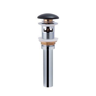 фотографія Раковина Qtap Nando LT 500х420х120 Matt black з донним клапаном QT12112173SMBMB